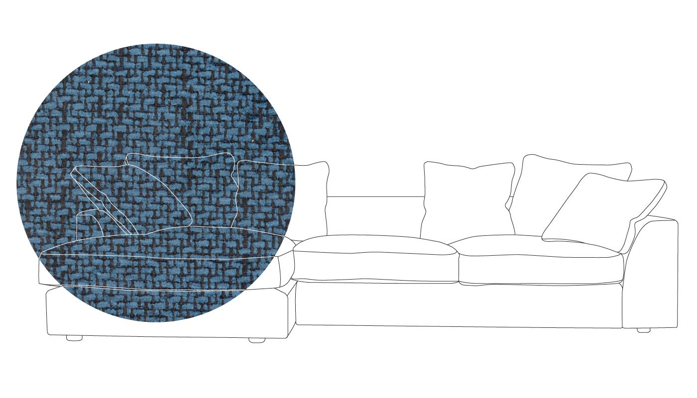 Heal's Cumulus Left Hand Facing Corner Sofa In Texture