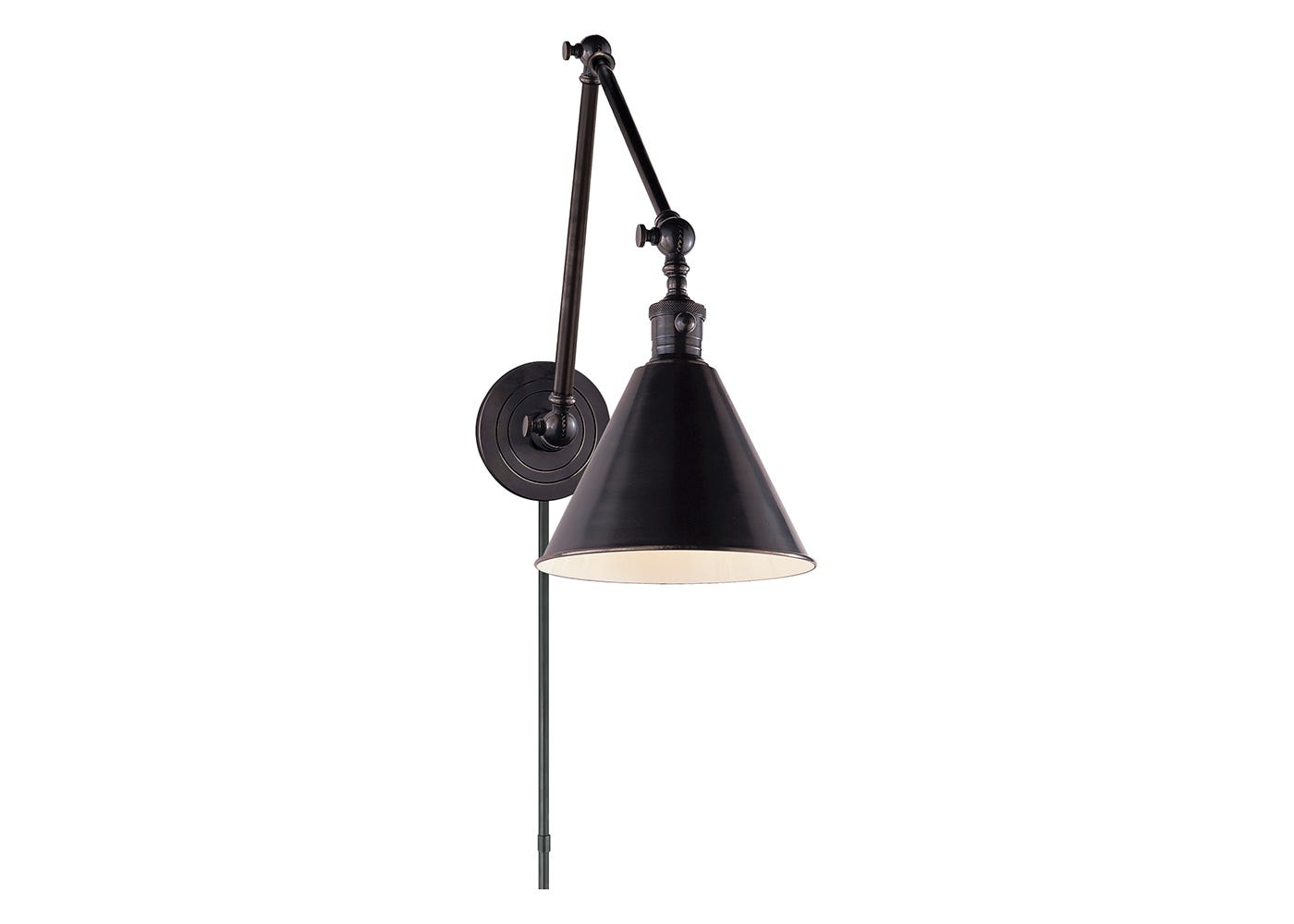 Visual Comfort Boston Functional Double Arm Library Wall Light Bronze
