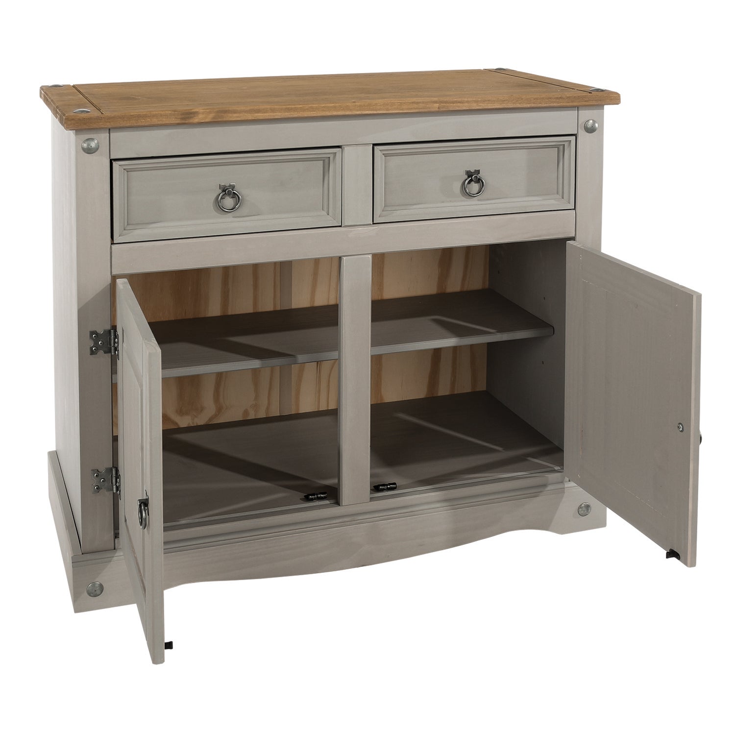 Corona Grey Small Sideboard Grey/Brown