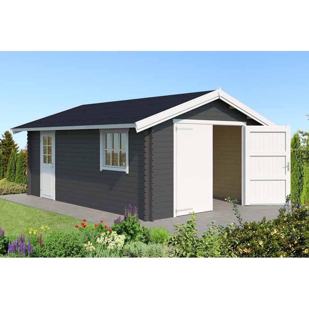 Lasita Maja Ltd Yarik 540-Log Cabin, Garden Room, Home Office - L473.7xW583xH273.6 cm in Light Tan 4
