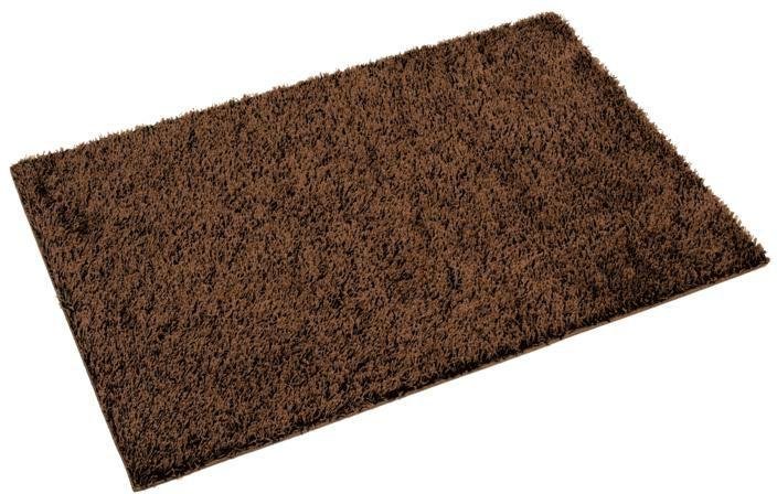 Fiji Plain Shaggy Rug - 67x120cm - Chocolate