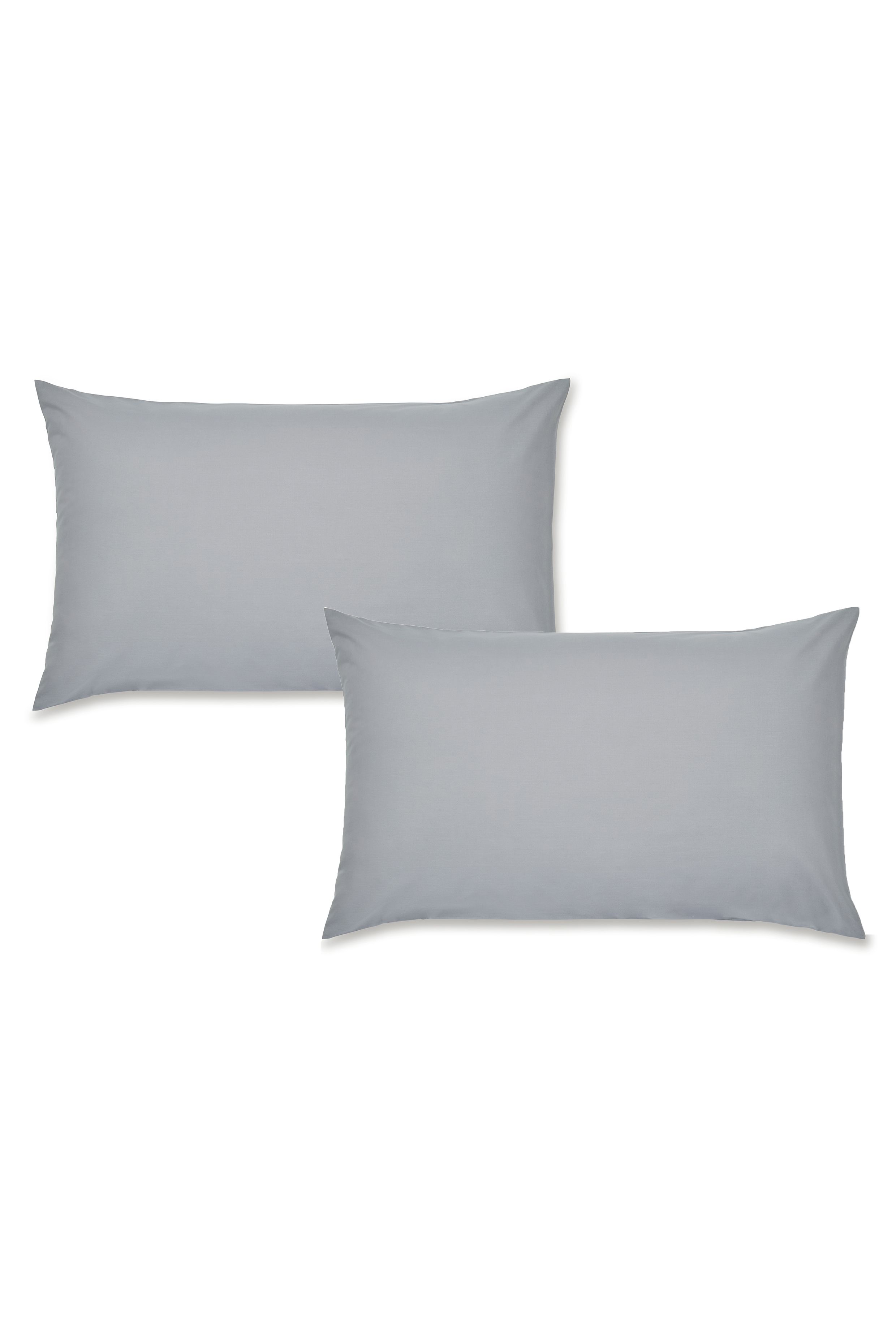 Catherine Lansfield 'Easy Iron Percale' Standard Pillowcase Pair in Grey 3