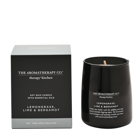 The Aromatherapy Co Therapy Kitchen Lemongrass Lime & Bergamot Candle