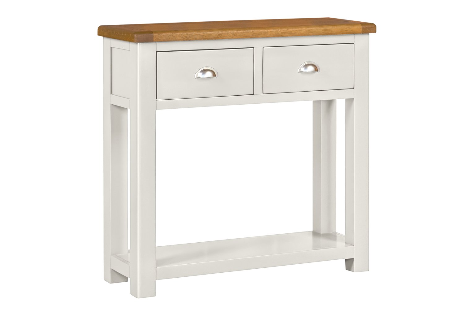 Habitat Kent 2 Drawer Console Table - Light Grey