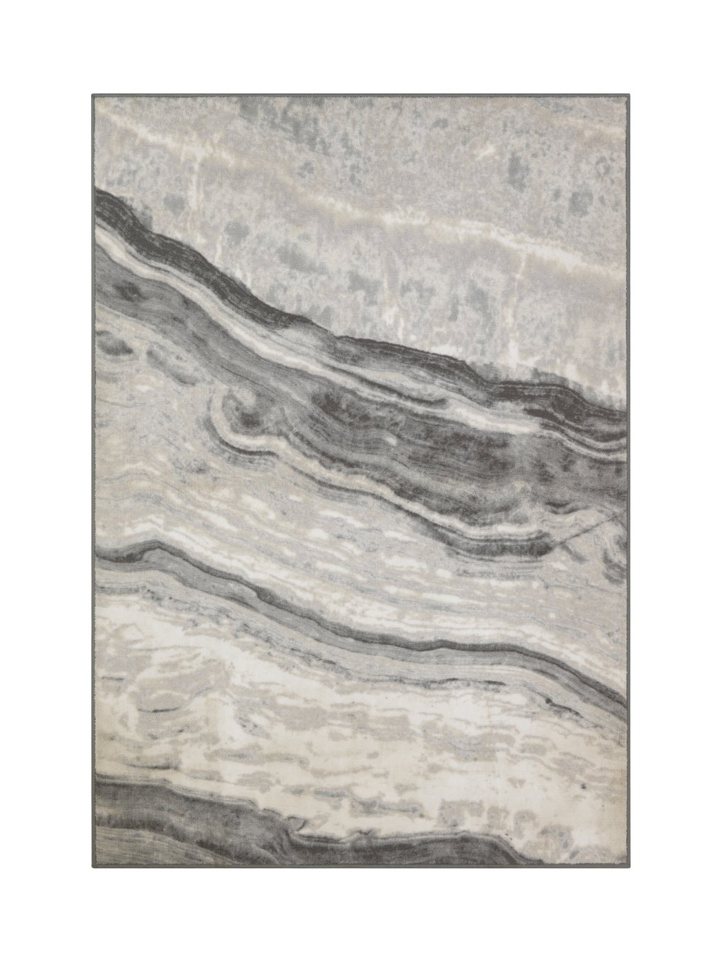 Habitat Glam Marble Cut Pile Rug - 120x170cm - Grey