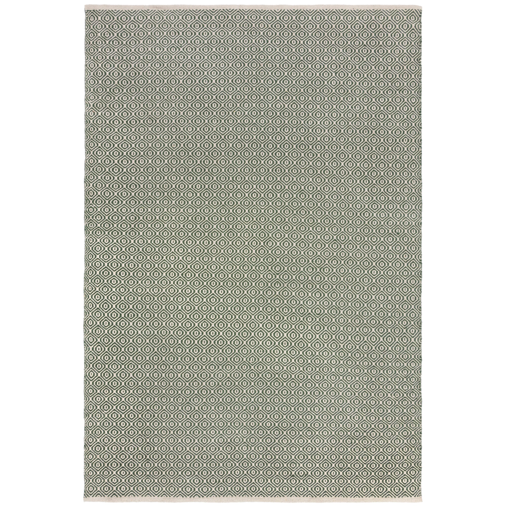 Diamond Weave Rug Green