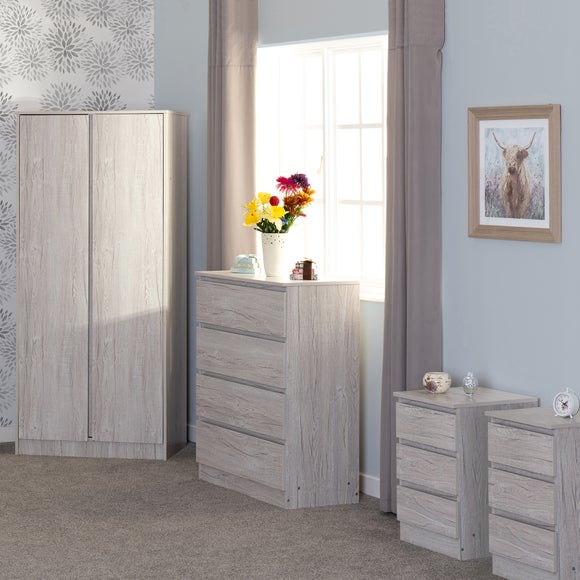 Walker Double Wardrobe Bedroom Furniture Set