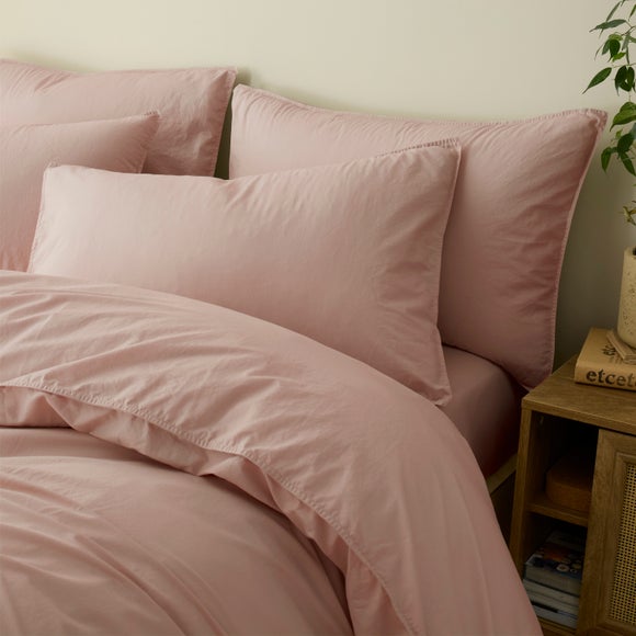 Soft Washed Cotton Standard Pillowcase Pair