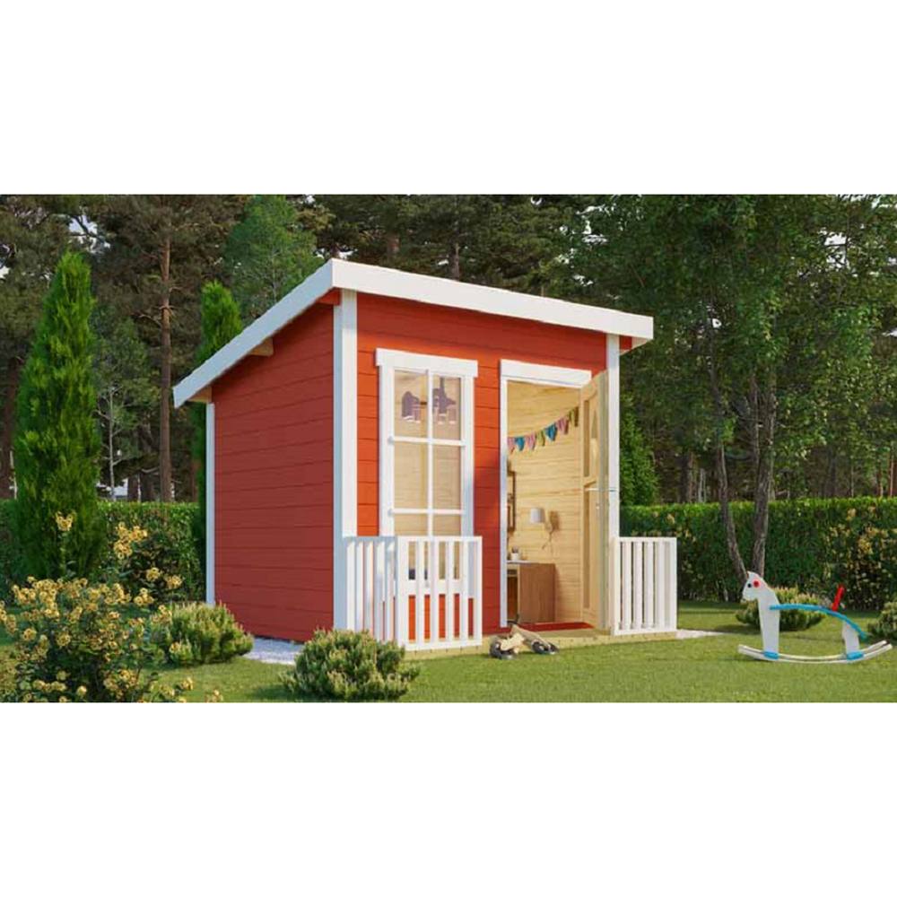 Lasita Maja Ltd Flipp-Log Cabin, Garden Room, Home Office - L230xW190.6xH188.1 cm in Natural 3