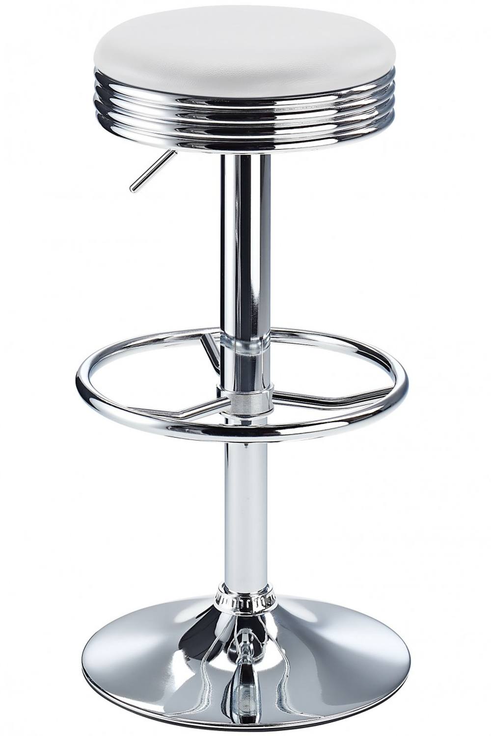 netfurniture Calif Adjustable Bar Stool In White