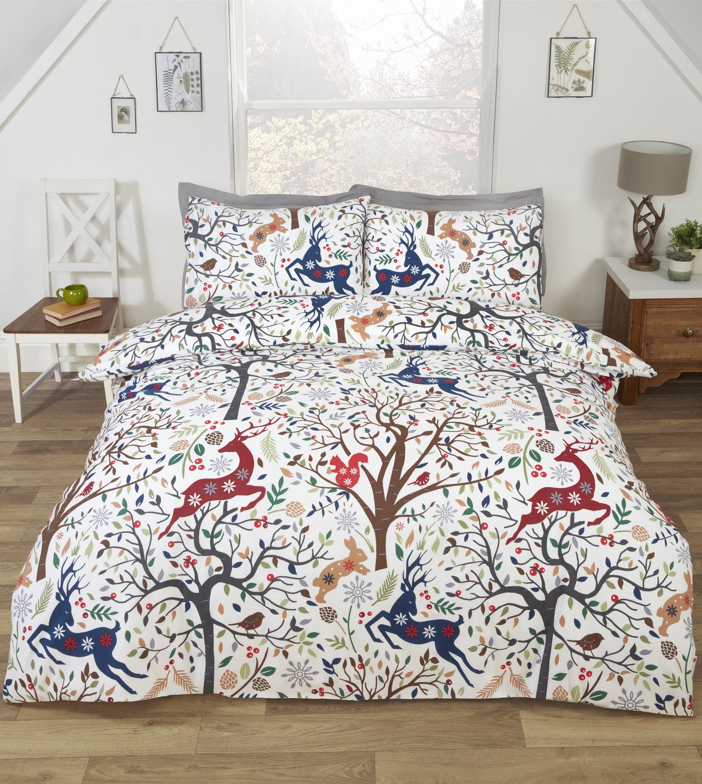Rapport Home Tatton Polycotton Duvet Cover Set With Pillowcase in White