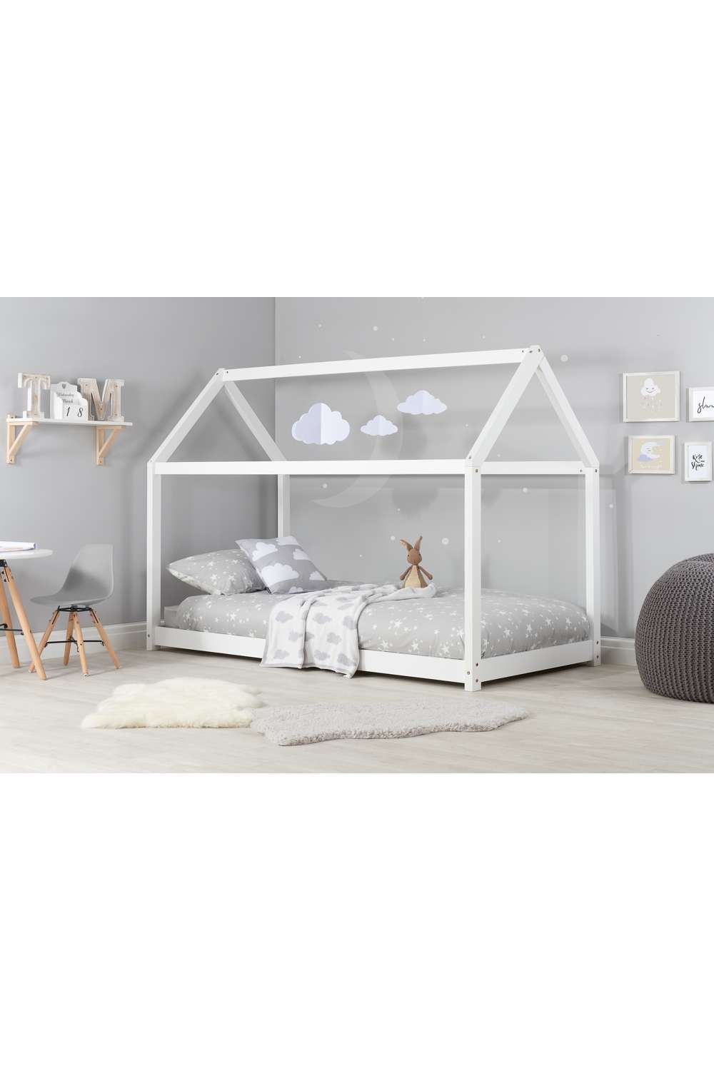 Birlea House Bed in White