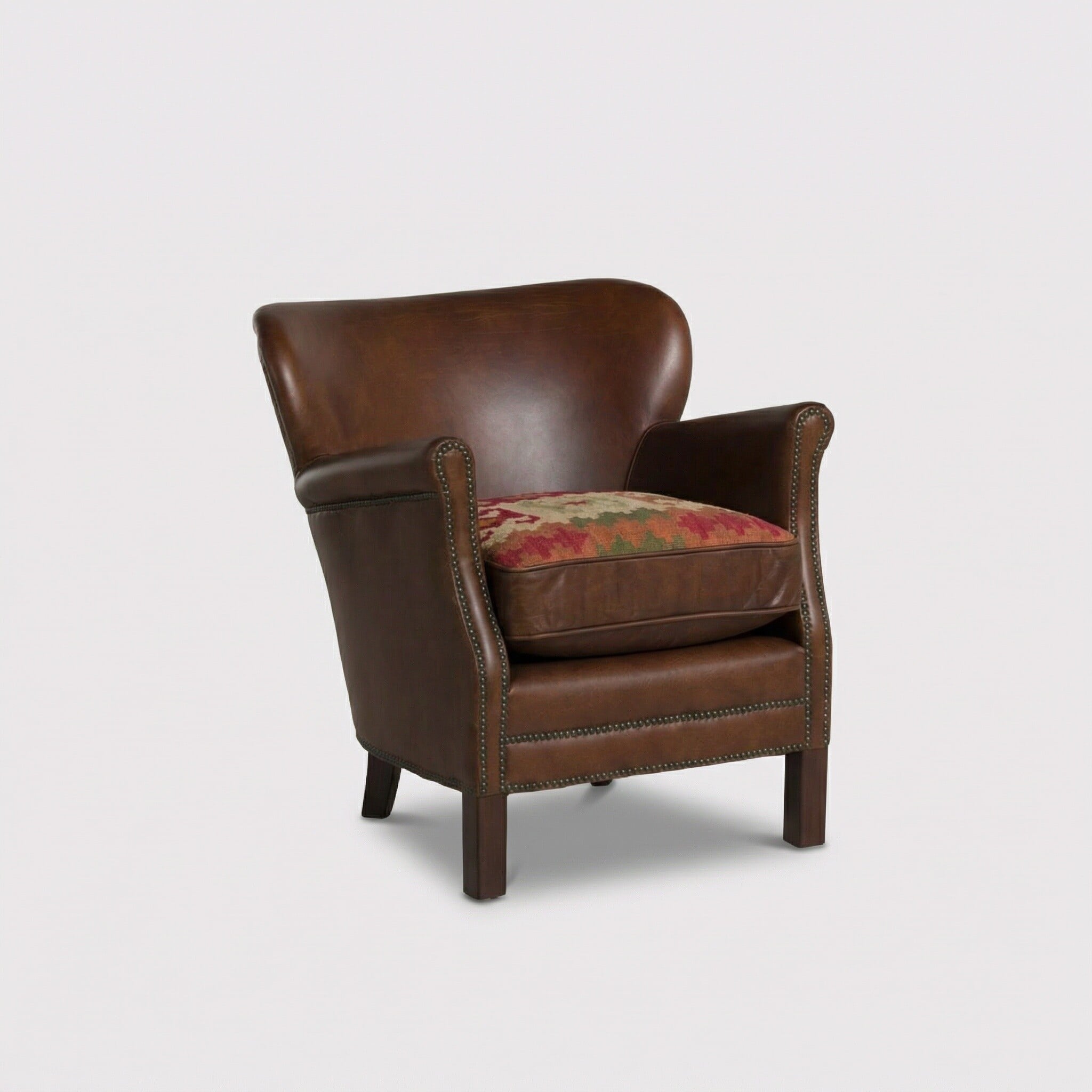 Cavendish Armchair, Brown Leather | Barker & Stonehouse
