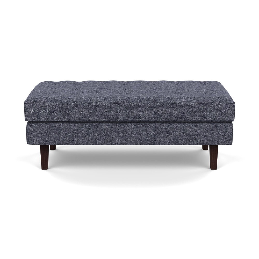 Heal's Hepburn Ottoman Loop Boucle Navy Wenge