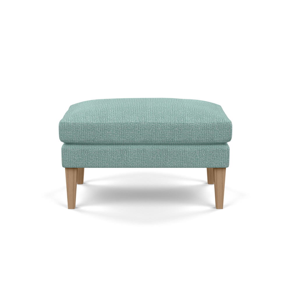 Heal's Wallis Ottoman Tejo Recycled Teal Tinted Ash Feet
