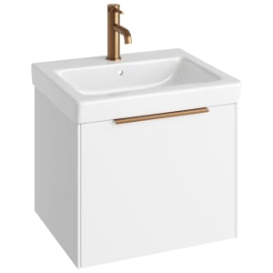 Concept Matt White S3 Vanity Unit & Basin - 550mm