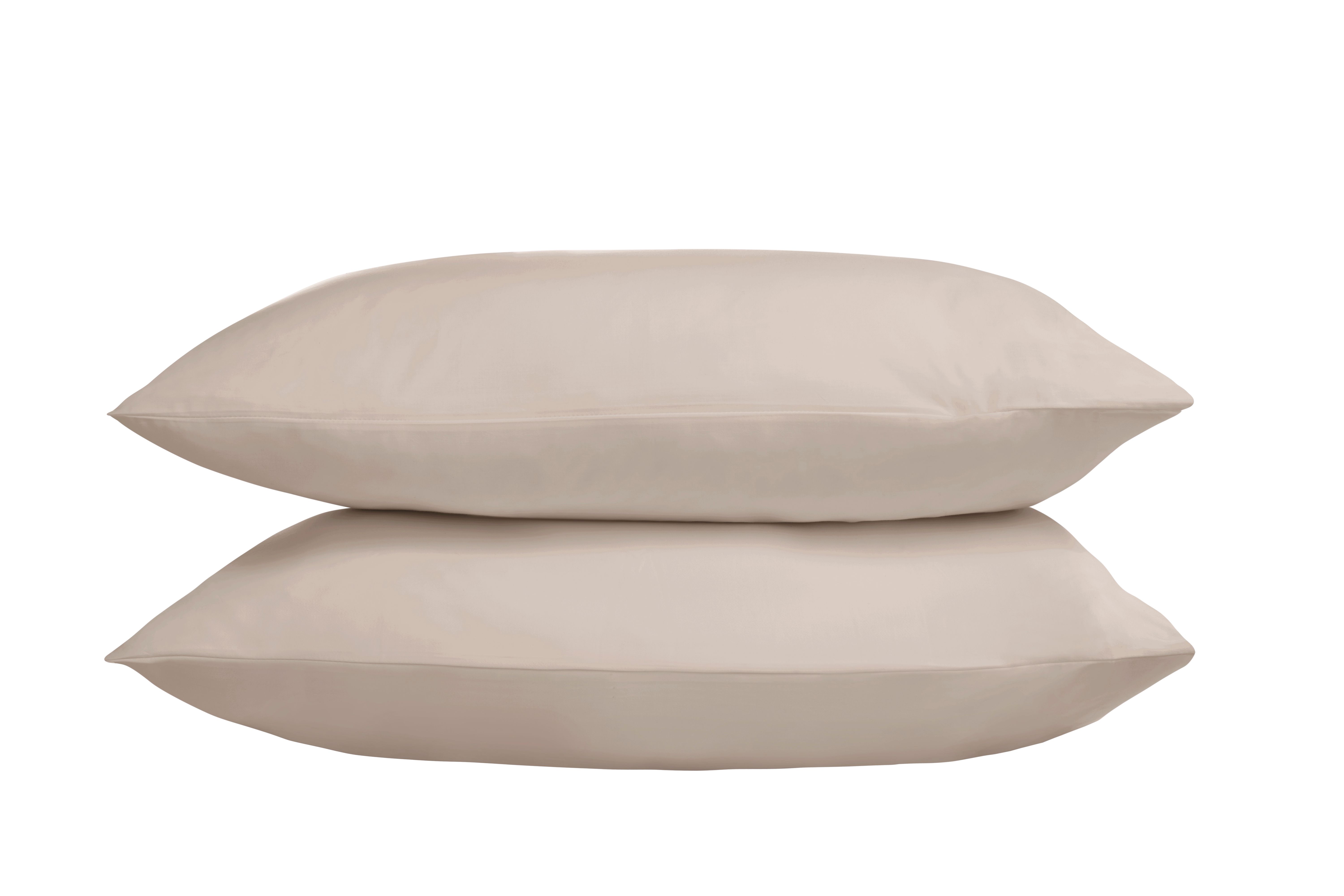 The Linen Consultancy 'TLC 5 Star Hotel Concept' 500TC Cotton Sateen Standard Pillowcase 4 Pack in Taupe