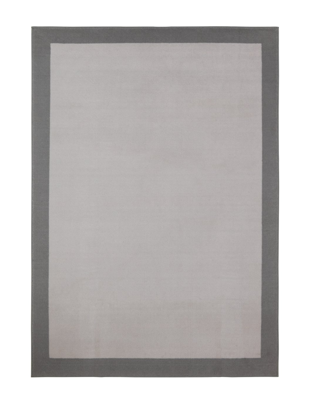 Habitat Border Cut Pile Rug - 120x170cm - Grey