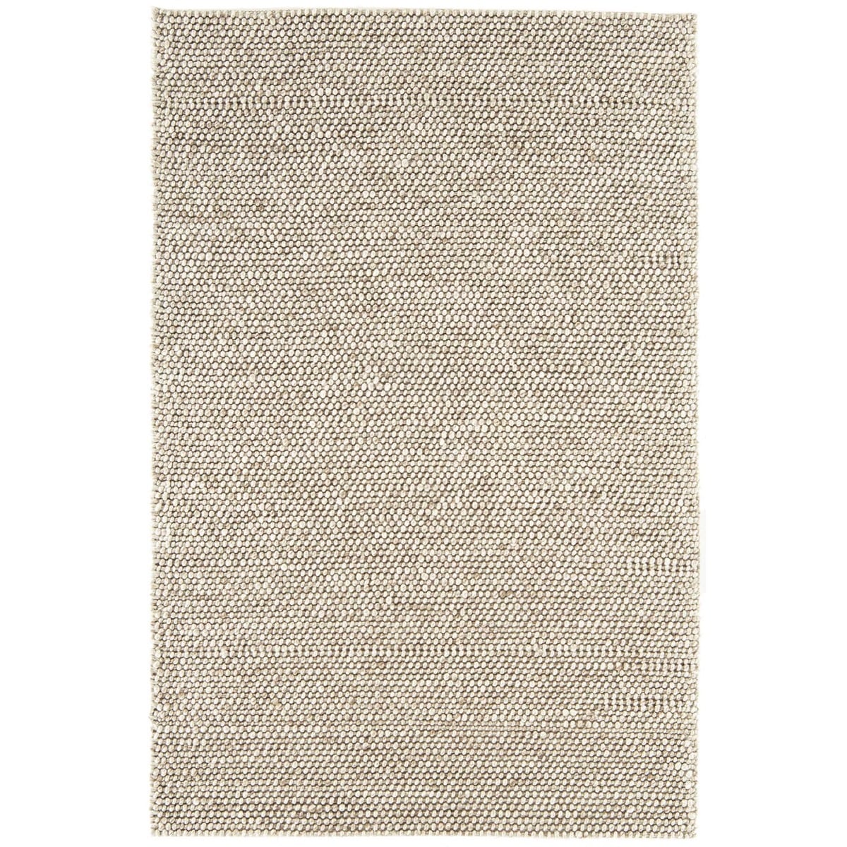 Flori Woven Oyster 120x170cm Rug, Square Wool Blend | Barker & Stonehouse