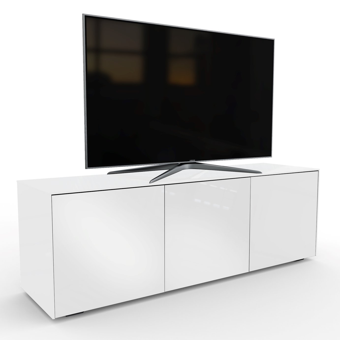 Frank Olsen Smart LED 3 Door Large TV Unit  - White