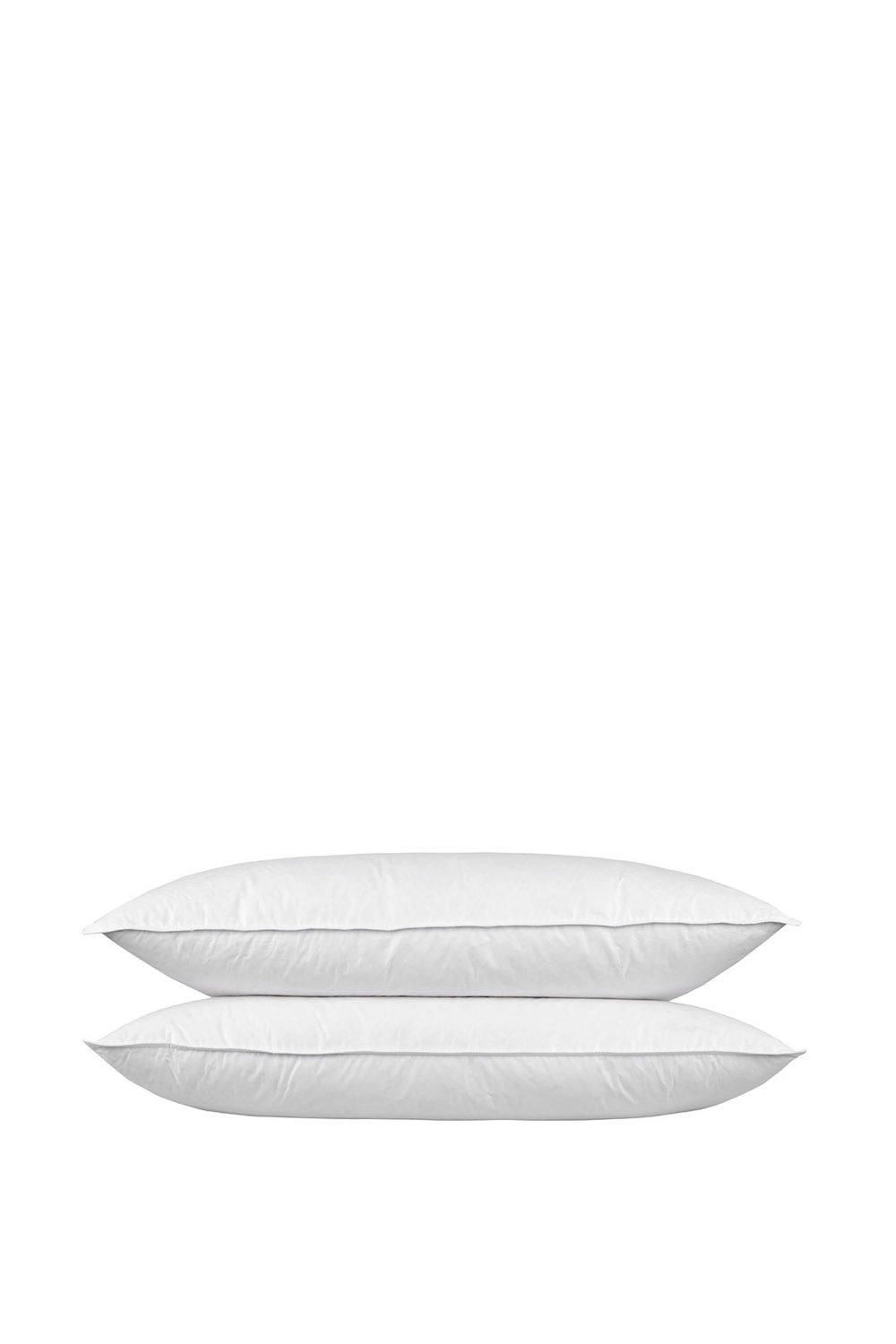 Homescapes Goose Feather & Down King Size Pillow Pair in White