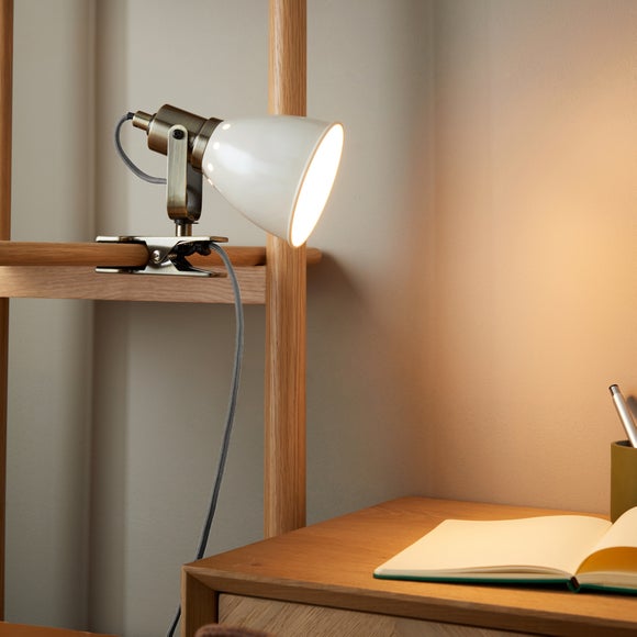 Miley Industrial Plug In Adjustable Clip On Desk Light