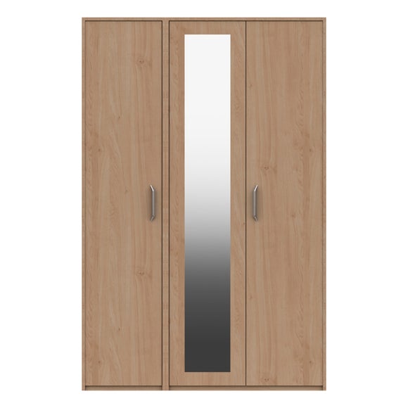 Florine Triple Wardrobe, Mirrored