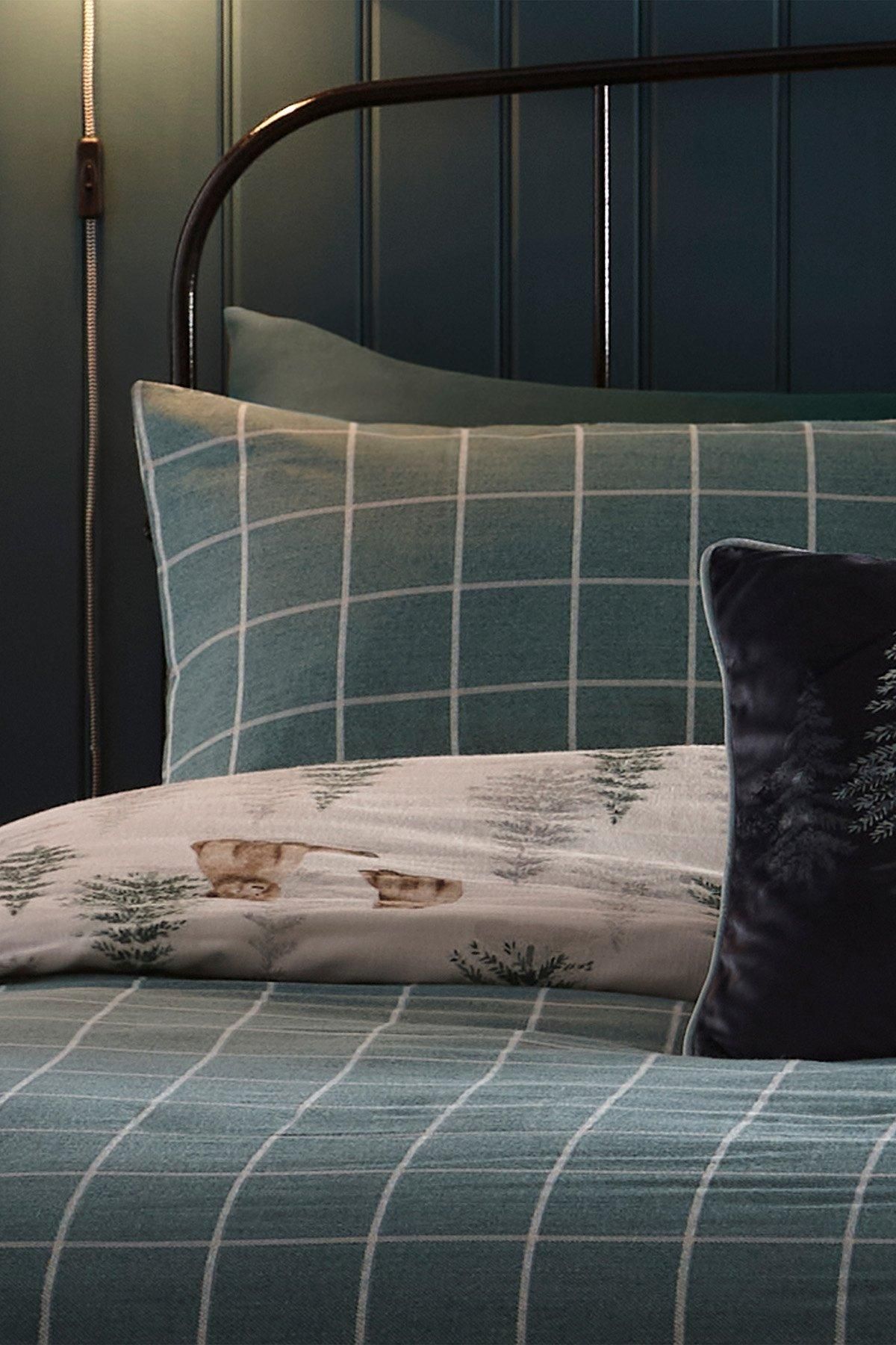 Dreams & Drapes 'Bear Walks' Brushed Cotton Duvet Cover Set in Natural 6