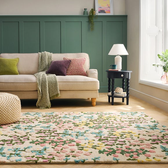 Country Garden Floral Wool Rug