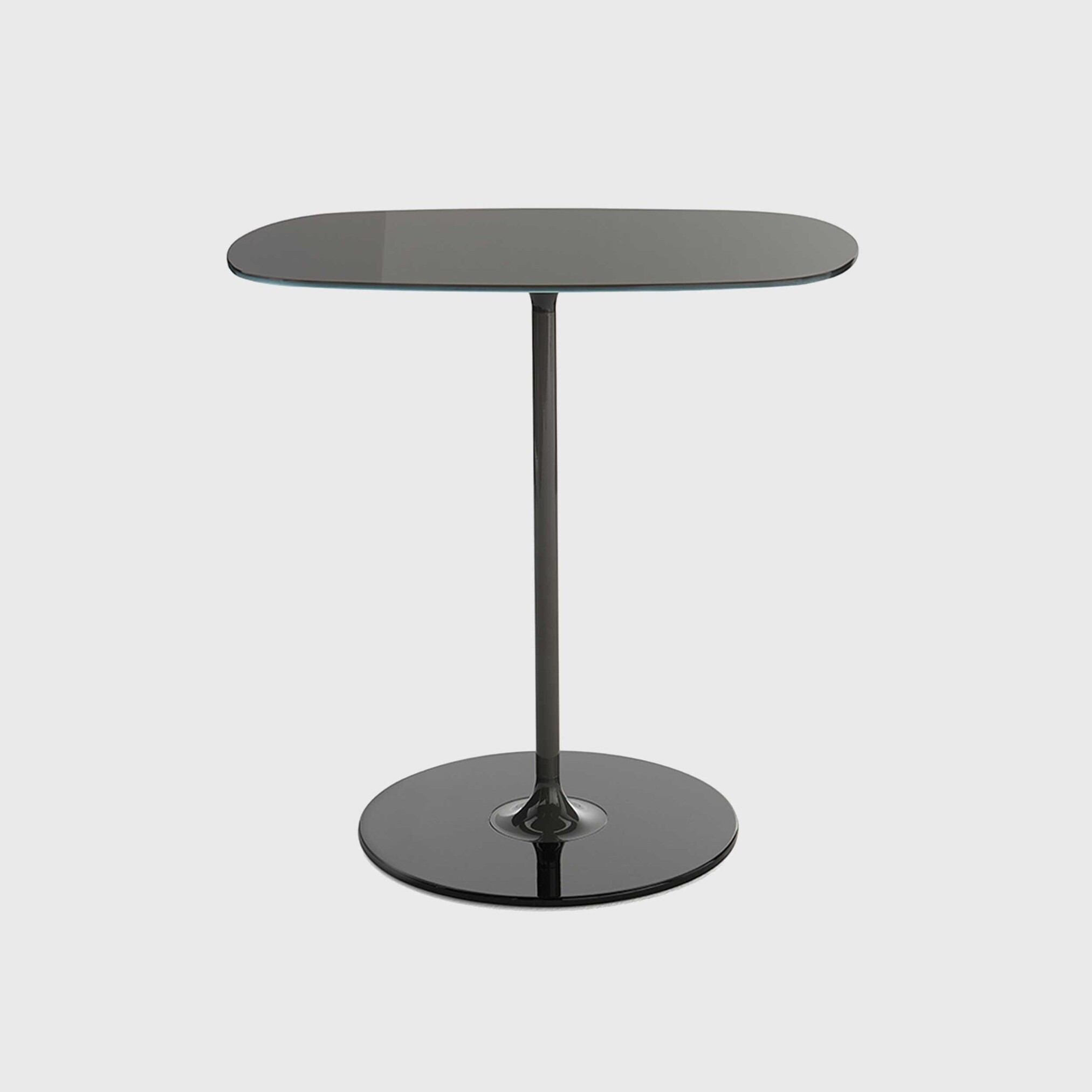 Kartell Thierry Side Table 33x50x50 Black Glass | Barker & Stonehouse