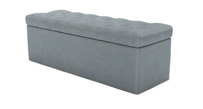 Valentin Storage Bench in Buttermere Baylee Viscose Linen - sofa.com