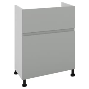 Wickes Lakemoor Dust Grey Slimline Depth Toilet Unit - 500mm