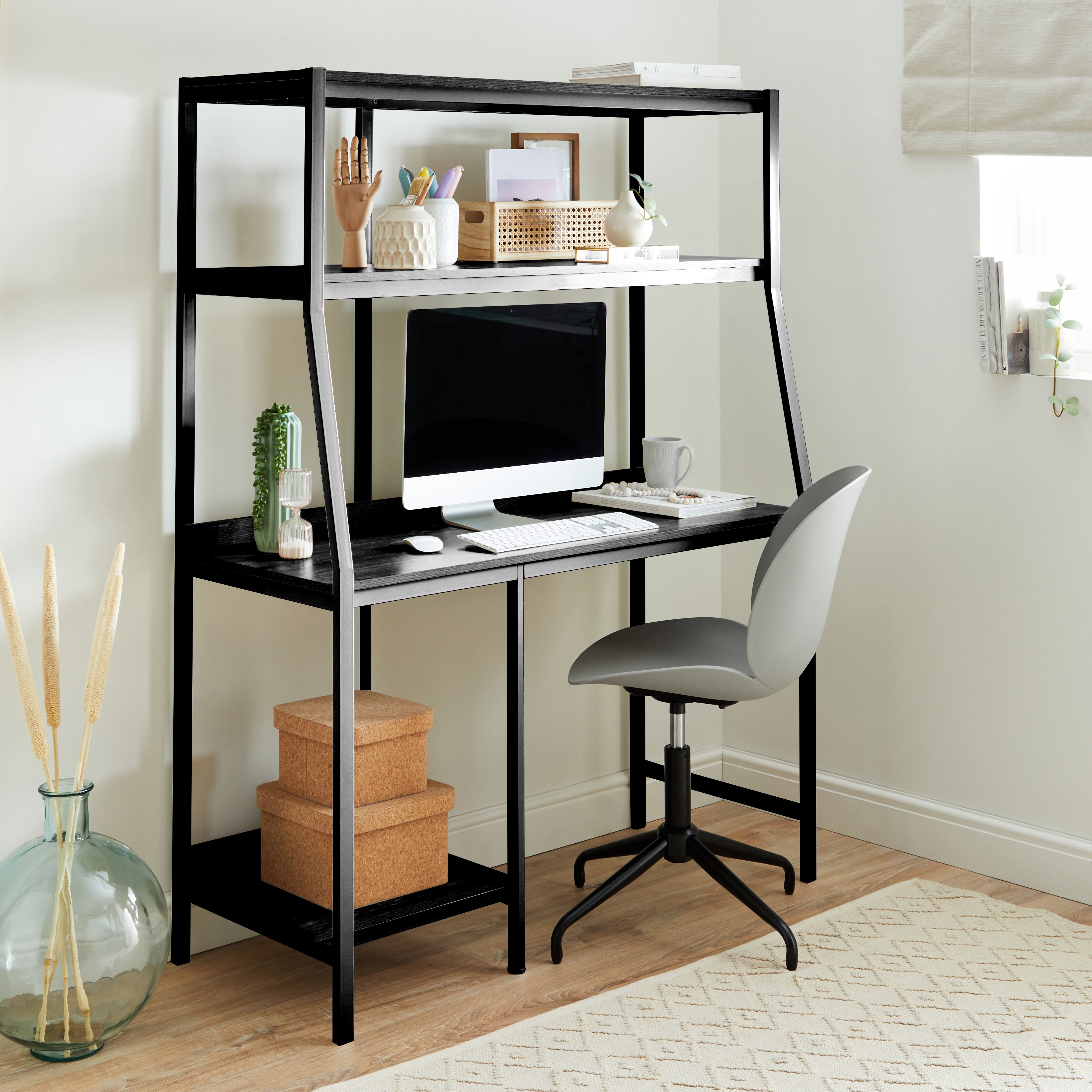Marina Black Ladder Desk Black