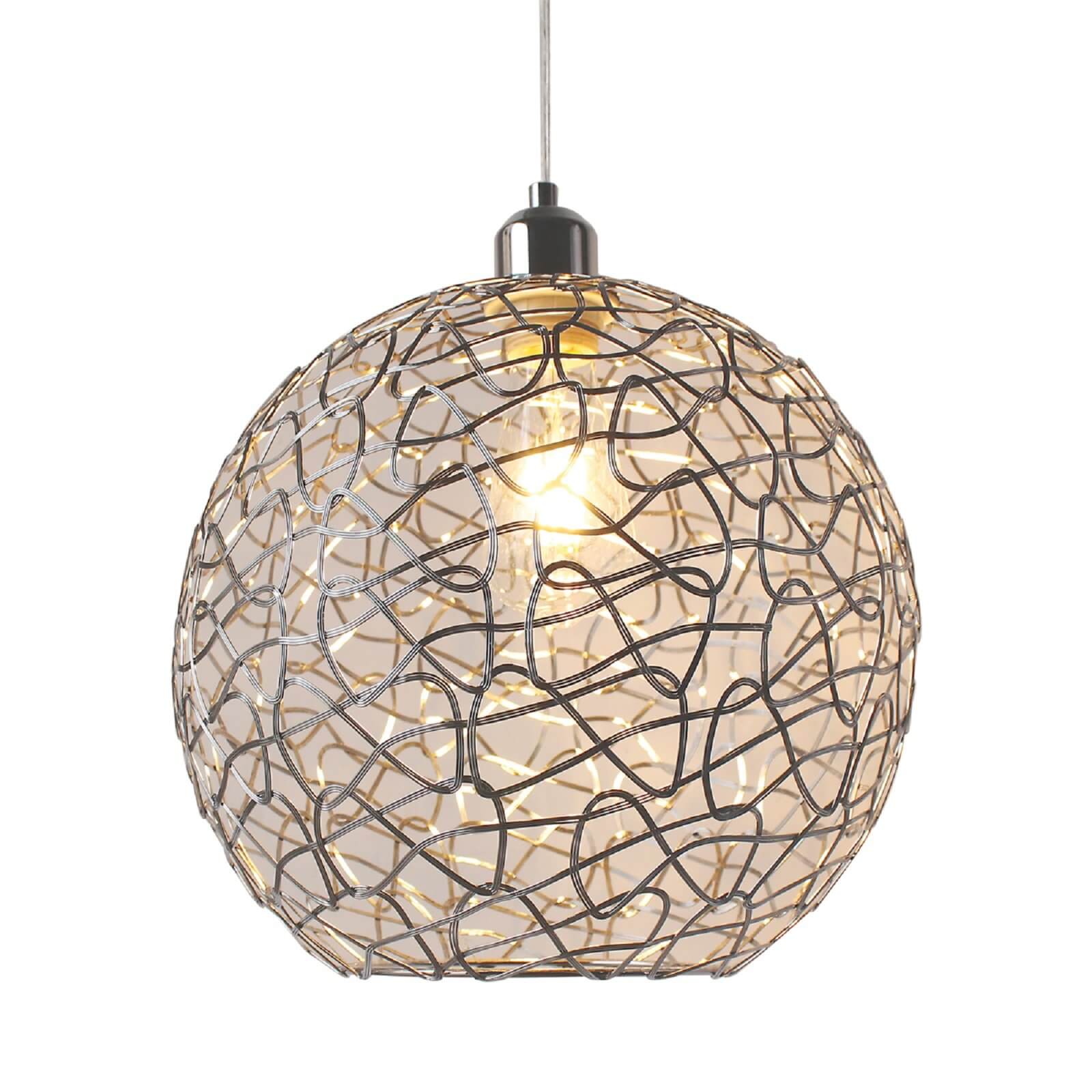 Hepburn Easy Fit Pendant Light Shade - Chrome