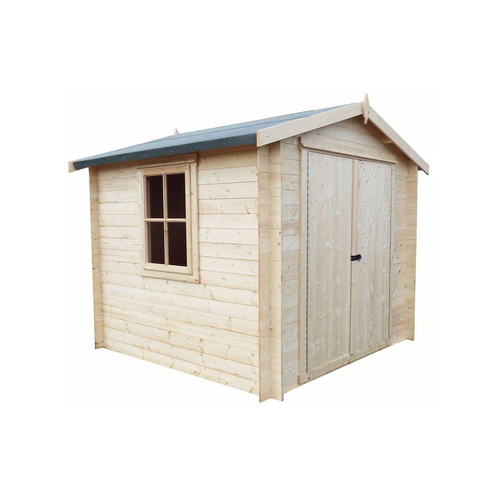 Shires Camelot 19 mm Log Cabin 7 x 7 Feet in Light Oak