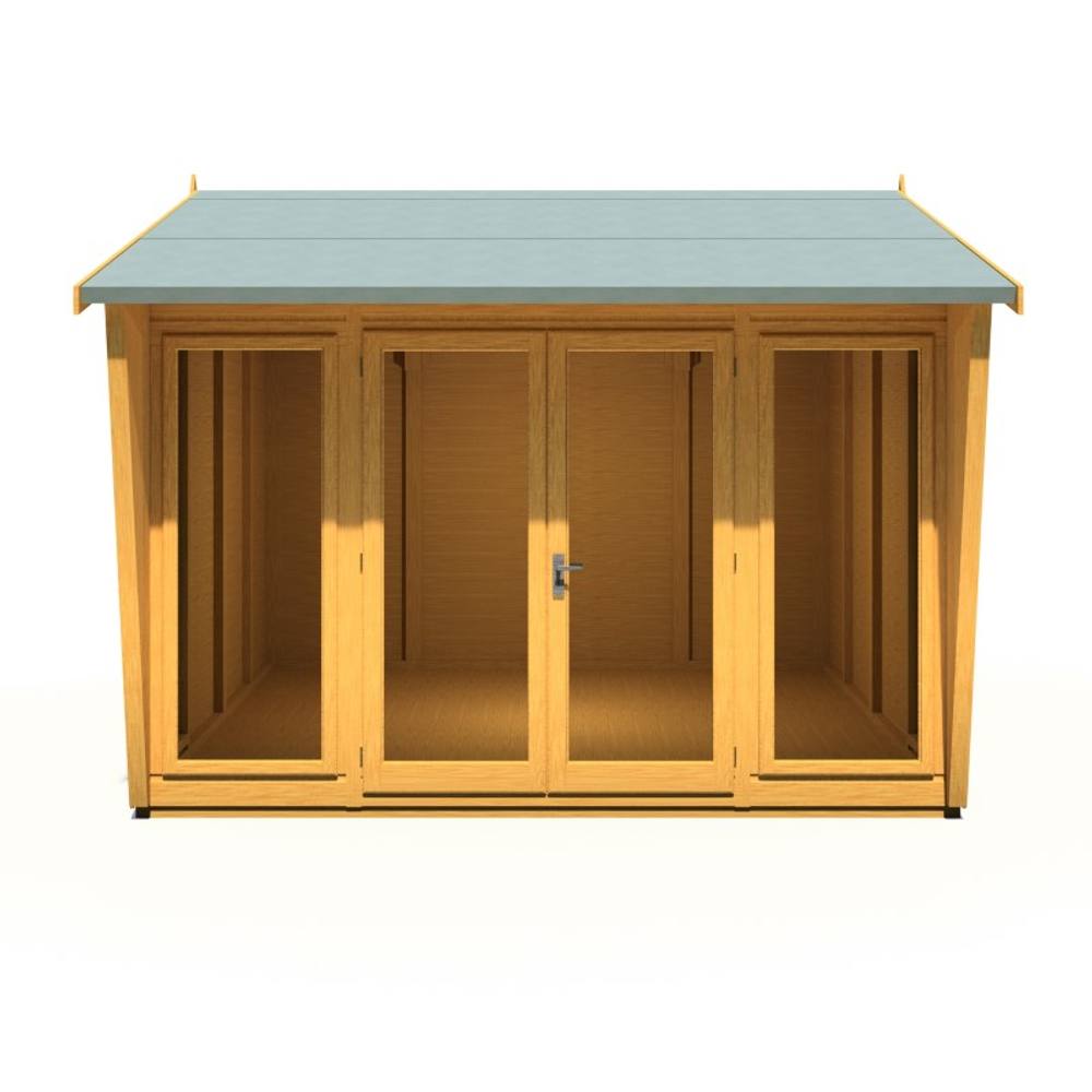 Shires Burghclere 10 x 10 Feet Summerhouse - L358.6 x W320.8 x H250 cm in Light Brown