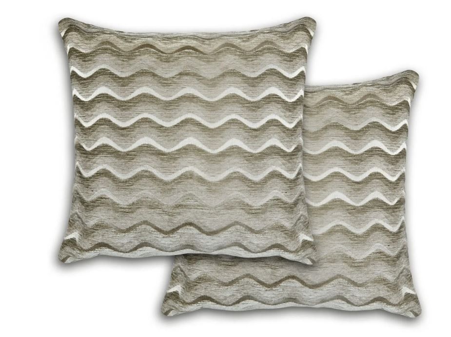 New Edge Blinds Waves Cushion Cover in Grey