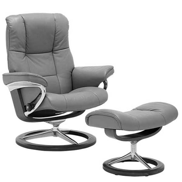 Stressless Mayfair Medium Signature Chair  Stool Quickship  - Barker & Stonehouse
