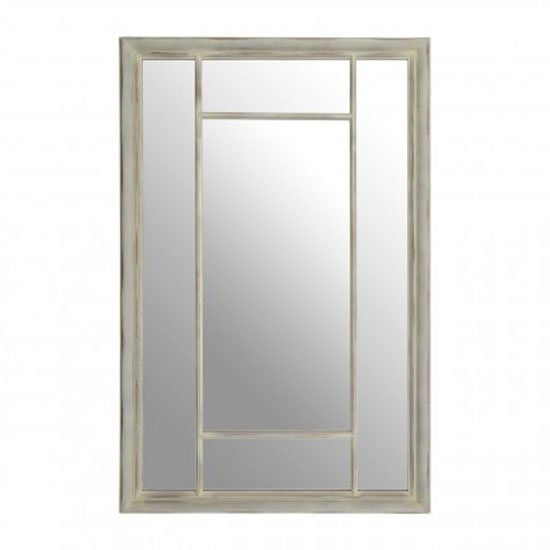 Sofia Rectangular Wall Bedroom Mirror In Chinese Oak Frame