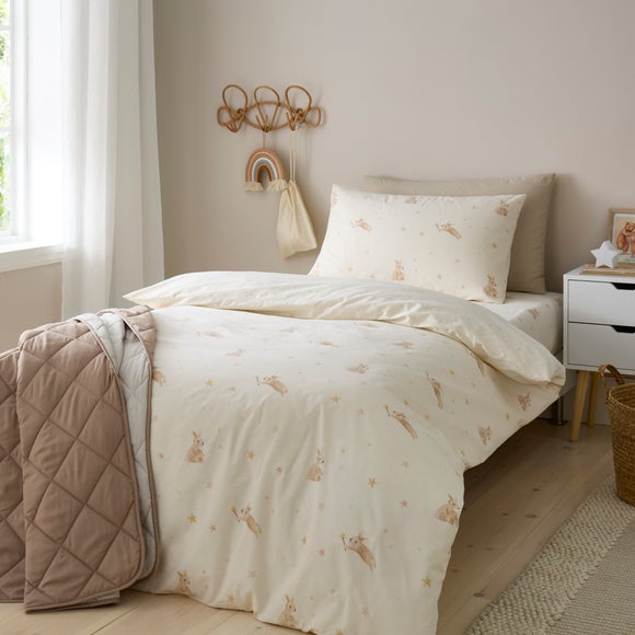 Star Bunny Organic Cotton Duvet Cover and Pillowcase Set