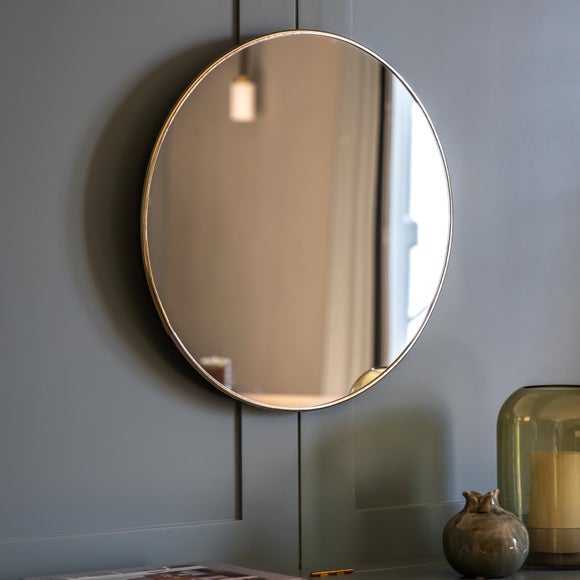 Cedar and Sage Metro Round Wall Mirror