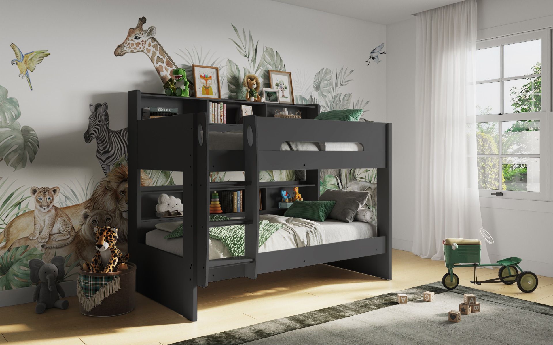 Flair Interstellar Bunk Bed in Grey