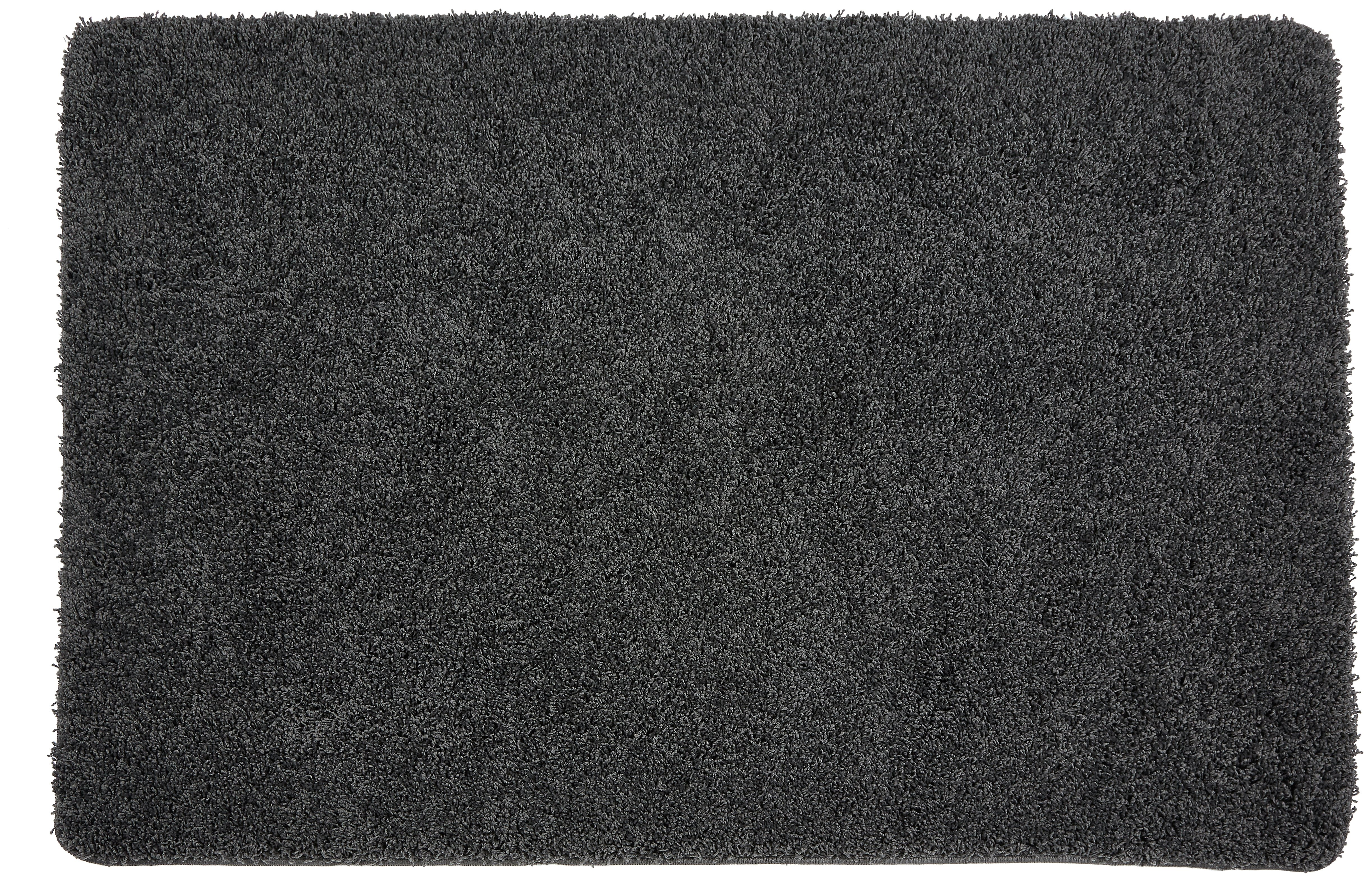 Buddy Plain Shaggy Mat  Rug - 100x60cm - Charcoal.
