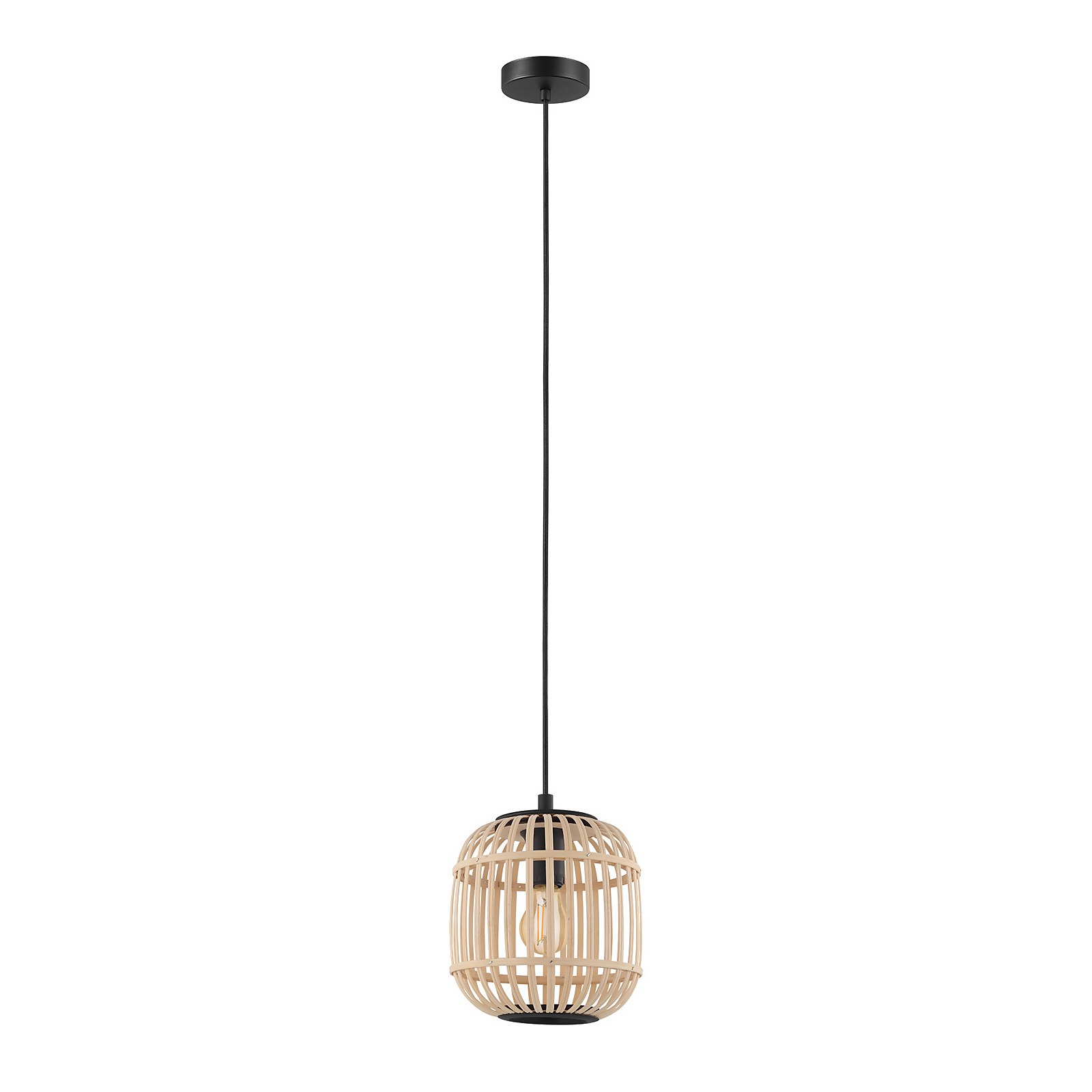 Eglo Bordesley Wooden Pendant
