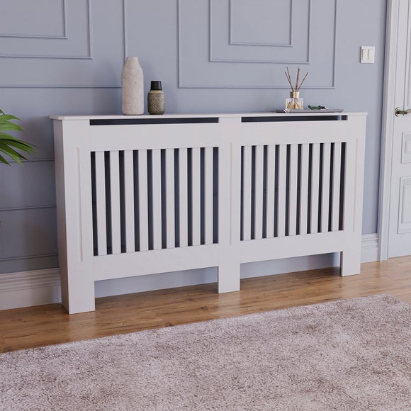 Return - Vida Designs Chelsea Radiator Cover, Large White
