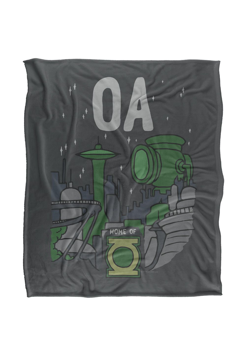 Warner Brothers Green Lantern Officially Licensed Silky Touch Super Soft Throw Blanket 152 x 127 cm in White