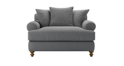 Teddy Loveseat Sofabed in Shadow Brushed Linen Cotton - sofa.com