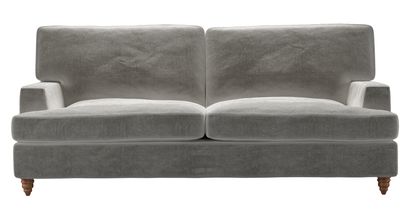 Isla 3 Seat Sofabed in Squirrel Cotton Matt Velvet - sofa.com