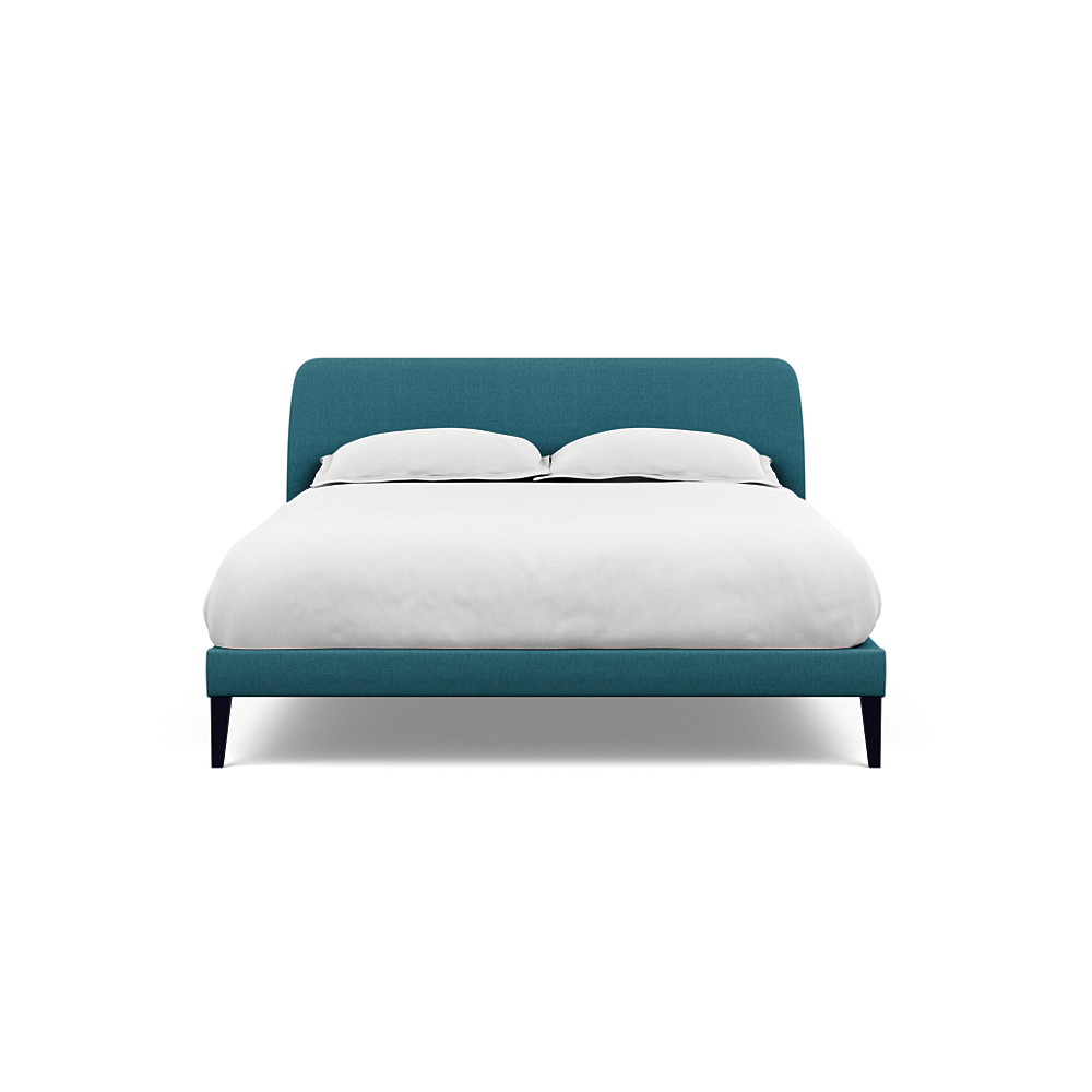 Heal's Wallis Bedstead King Brushed Cotton Cadet Black
