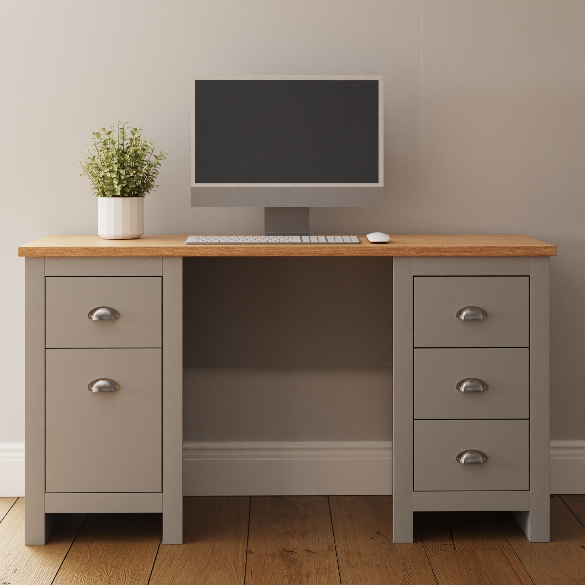 GFW Lancaster Study Desk in Grey